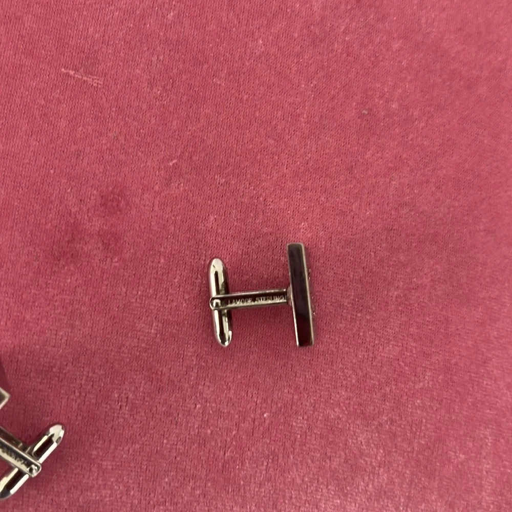 Lamode Sterling silver men’s cuff links